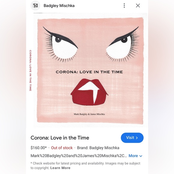 BADGLEY MISCHKA "Corona: Love in the Time" Feeding America Charity Artwo… - Picture 6 of 9